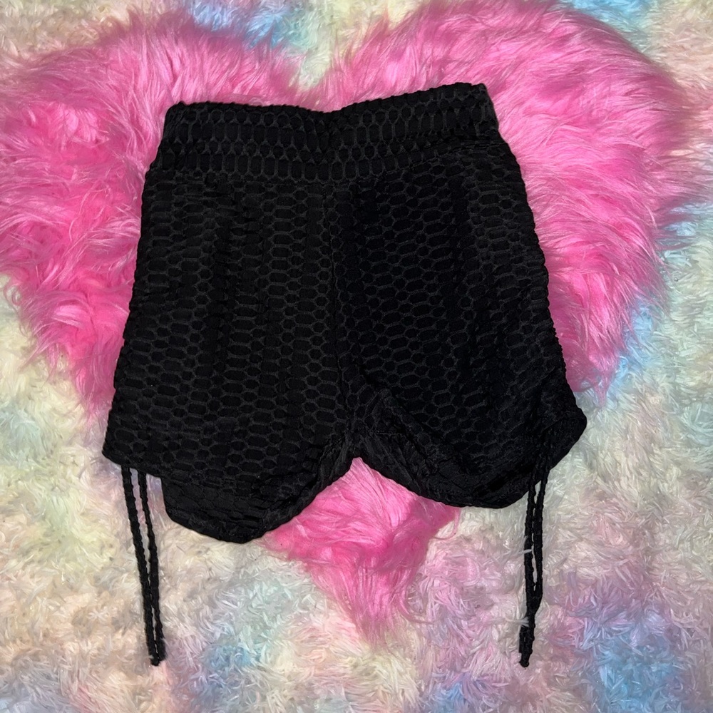 Black honeycomb Bike shorts from newlook size medium